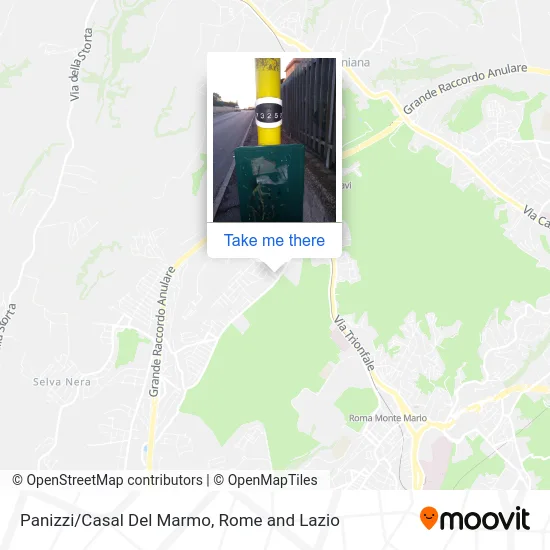 Panizzi/Casal Del Marmo map
