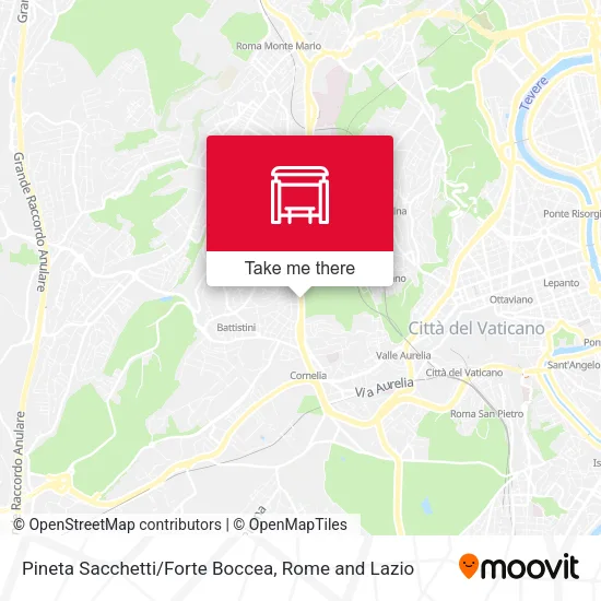Pineta Sacchetti/Forte Boccea map