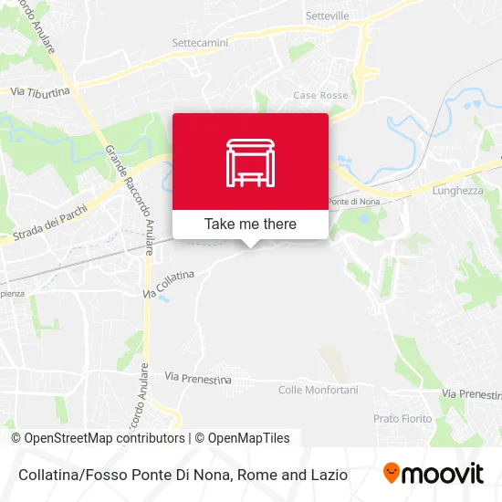 Collatina/Fosso Ponte Di Nona map