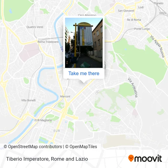 Tiberio Imperatore map