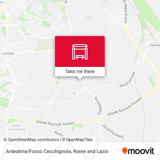 Ardeatina/Fosso Cecchignola map