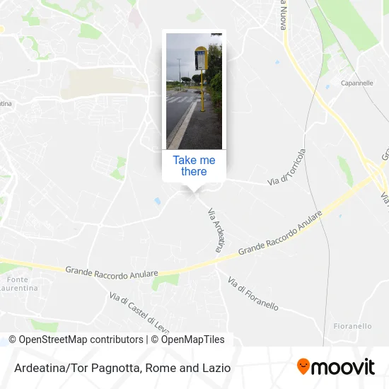 Ardeatina/Tor Pagnotta map