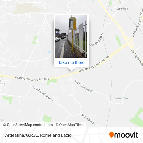 Ardeatina/G.R.A. map