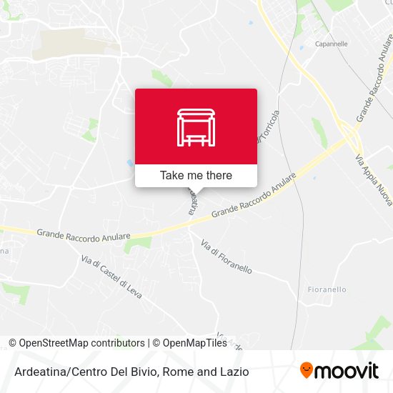 Ardeatina/Centro Del Bivio map