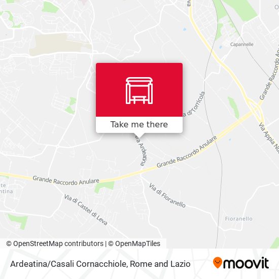 Ardeatina/Casali Cornacchiole map