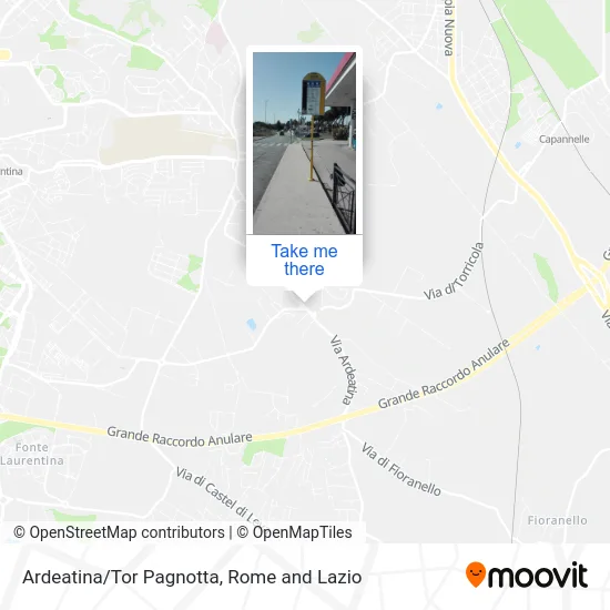 Ardeatina/Tor Pagnotta map