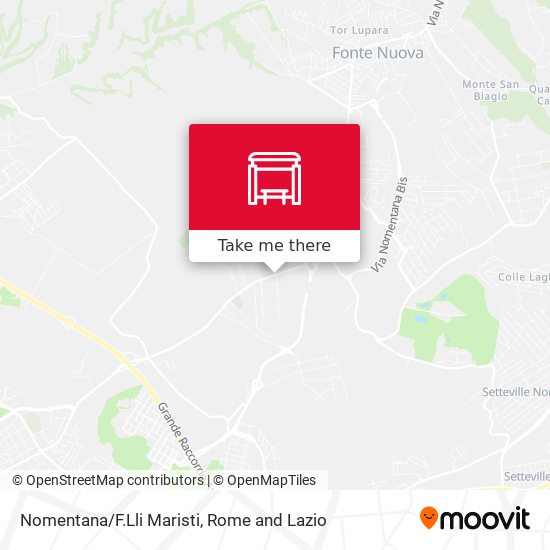 Nomentana/F.Lli Maristi map