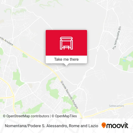 Nomentana / Podere St. Alessandro map