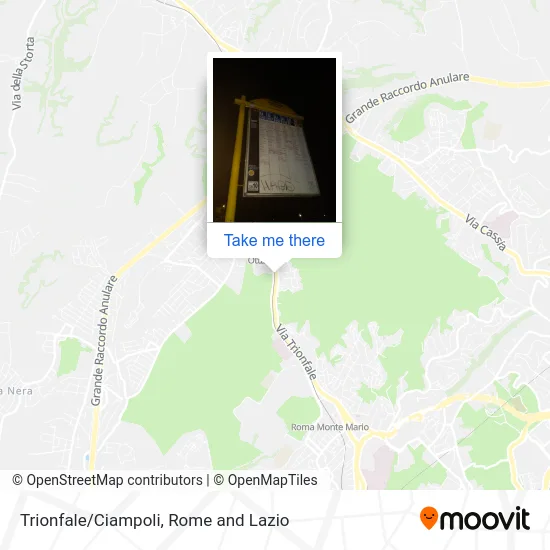 Trionfale/Ciampoli map
