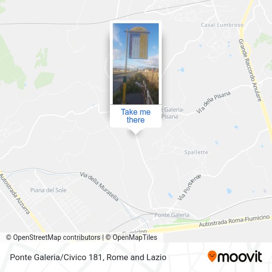 Ponte Galeria/Civico 181 map