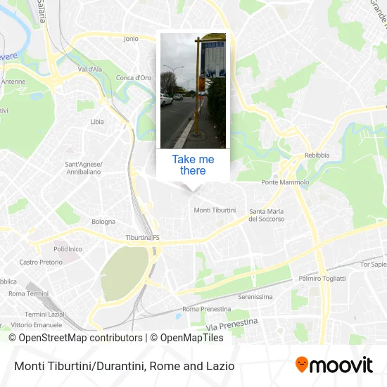 Tiburtini Mountains/Durantini map