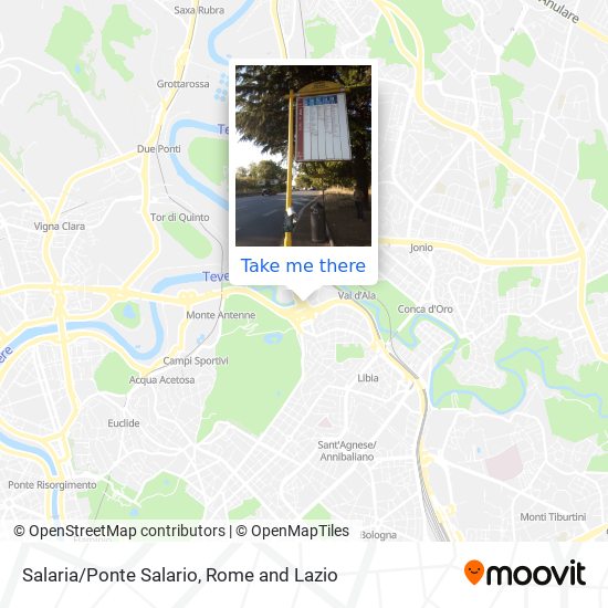 Salaria/Ponte Salario map