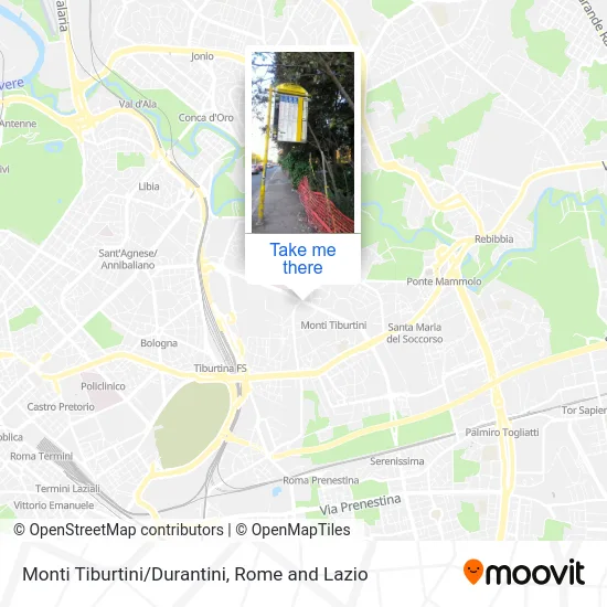 Tiburtini Mountains/Durantini map