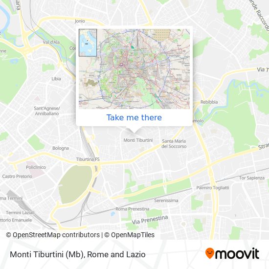 Monti Tiburtini (Mb) map