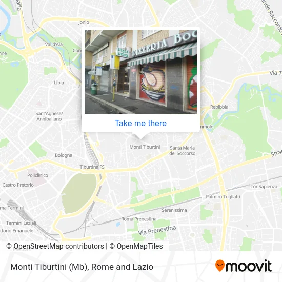 Monti Tiburtini (MB) map