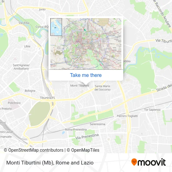 Monti Tiburtini (MB) map