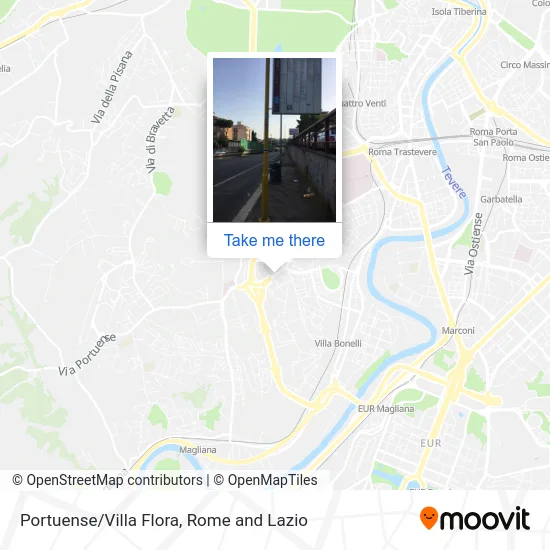 Portuense/Villa Flora map