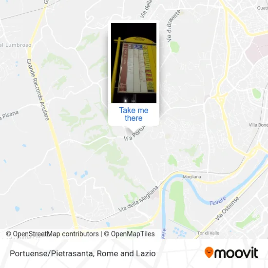 Portuense/Pietrasanta map