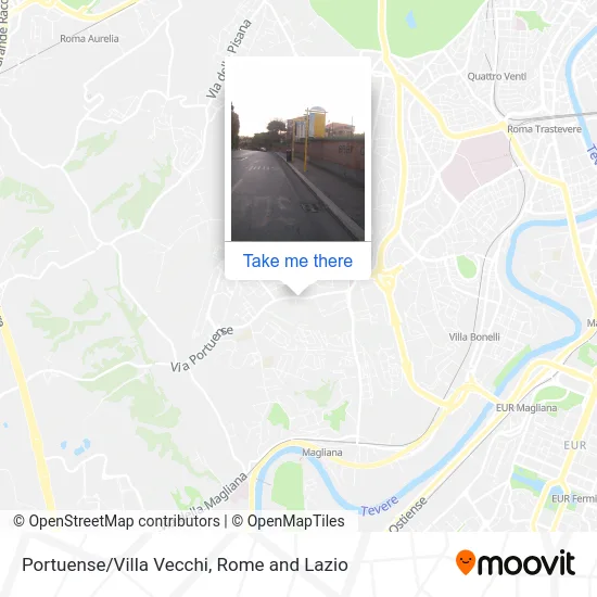 Portuense/Villa Vecchi map