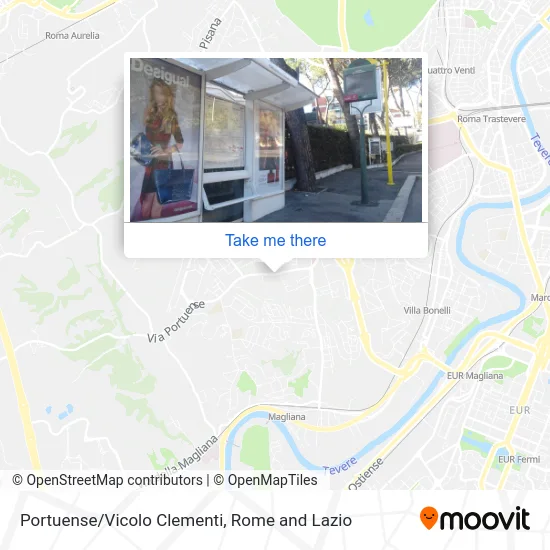 Portuense/Vicolo Clementi map