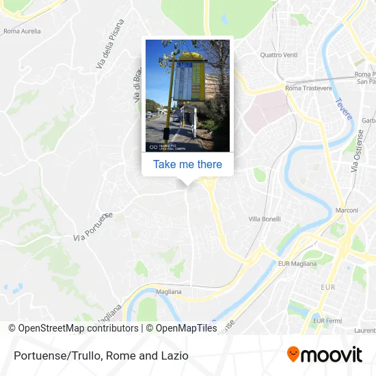 Portuense/Trullo map