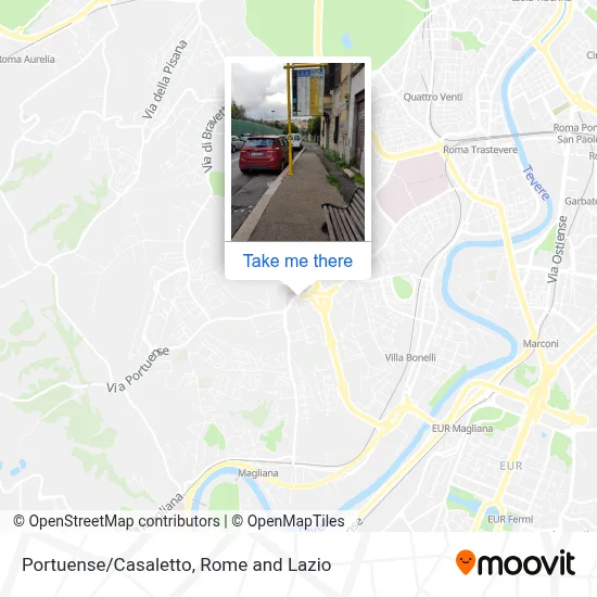 Portuense/Casaletto map