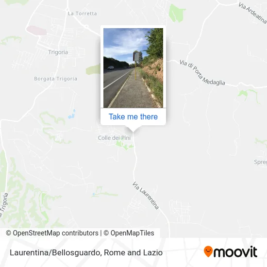 Laurentina/Bellosguardo map