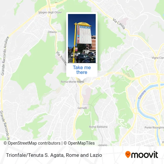 Trionfale/Tenuta Sant'Agata map