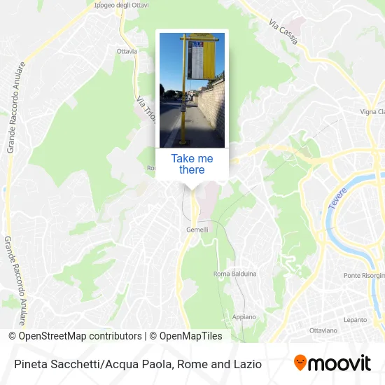 Pineta Sacchetti/Acqua Paola map