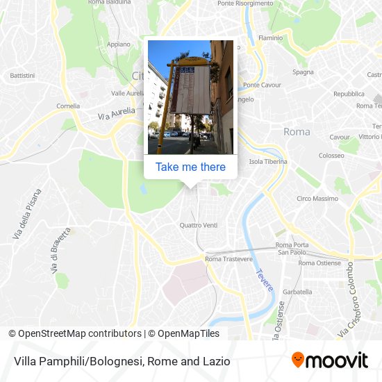 Villa Pamphili/Bolognesi map