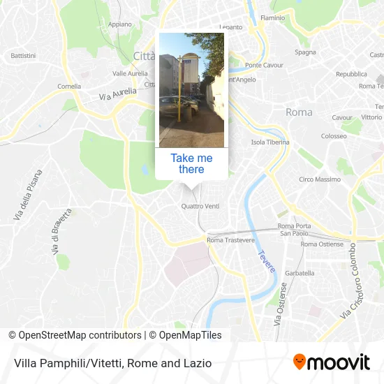 Villa Pamphili/Vitetti map