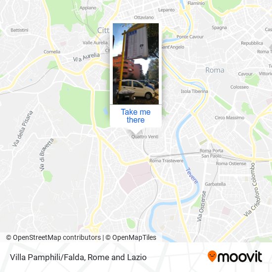 Villa Pamphili/Falda map