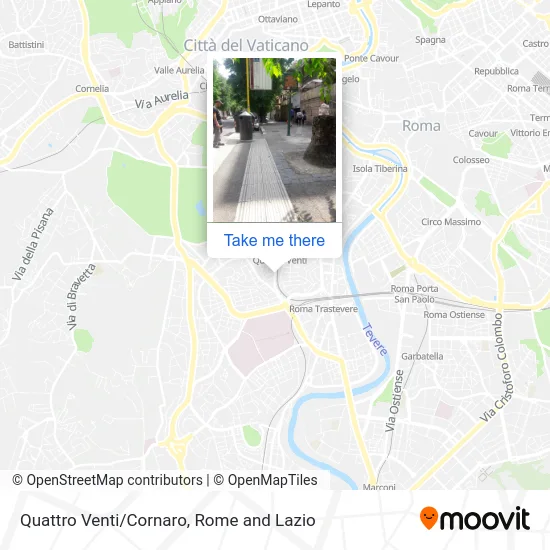 Quattro Venti/Cornaro map