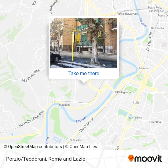 Porzio/Teodorani map