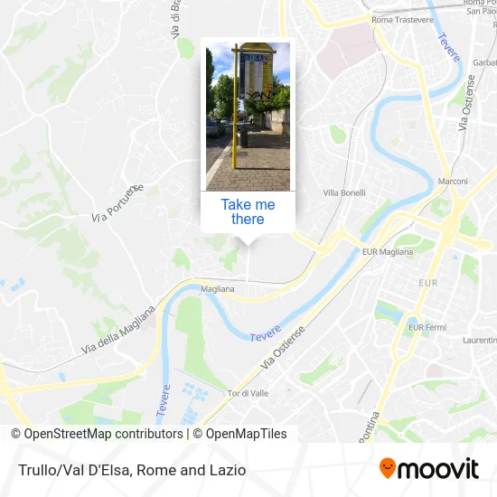 Trullo/Val D'Elsa map