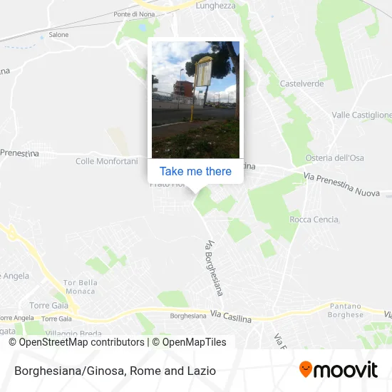 Borghesiana/Ginosa map