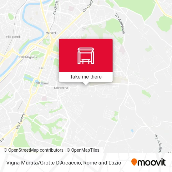 Vigna Murata/Grotte D'Arcaccio map