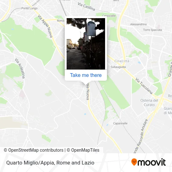 Fourth Mile/Appia map