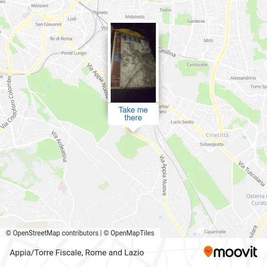 Appia/Torre Fiscale map