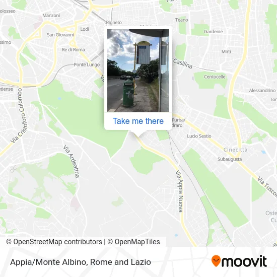 Appia/Monte Albino map