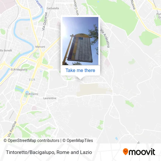 Tintoretto/Bacigalupo map