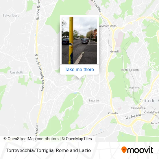 Torrevecchia/Torriglia map