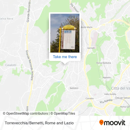 Torrevecchia/Bernetti map