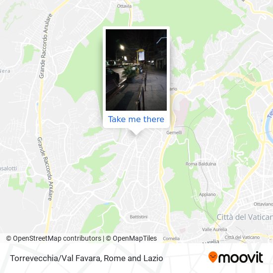 Torrevecchia/Val Favara map