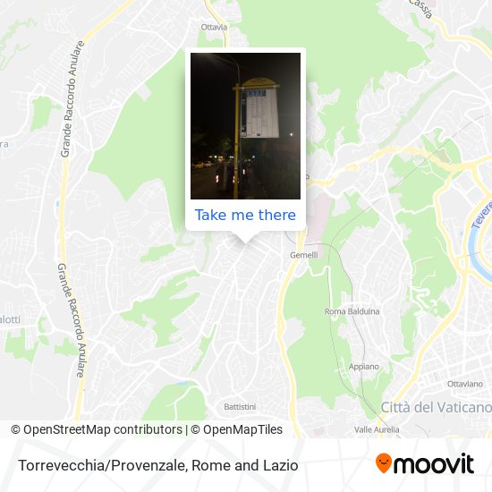 Torrevecchia/Provenzale map