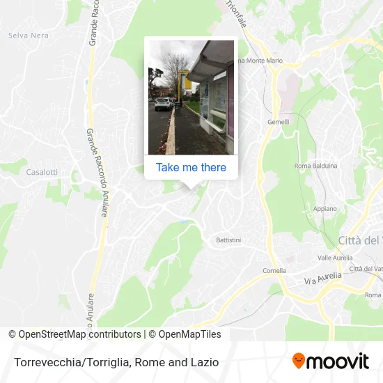 Torrevecchia/Torriglia map