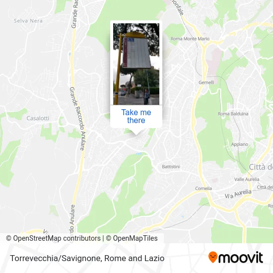 Torrevecchia/Savignone map