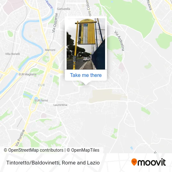 Tintoretto/Baldovinetti map