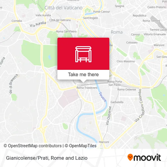 Gianicolense/Prati map