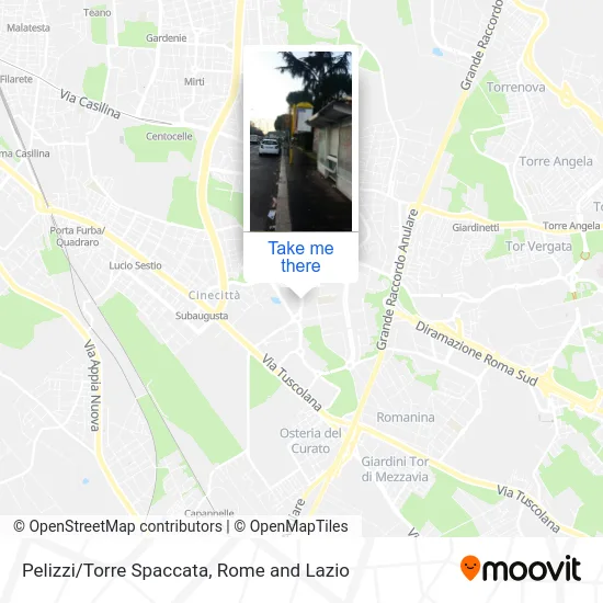 Pelizzi/Torre Spaccata map